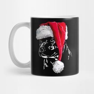 Funny Staffordshire Bull Terrier Santa Christmas dog mom Mug